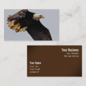 Een Bald Eagle neemt de hemel in Visitekaartje (Voorkant / Achterkant)