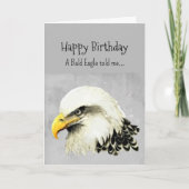 Een Bald Eagle Persoonlijkheid Verjaardag Fun Bird Kaart (Voorkant)
