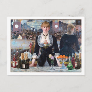 Een balk op de Folies-Bergere, Manet Briefkaart