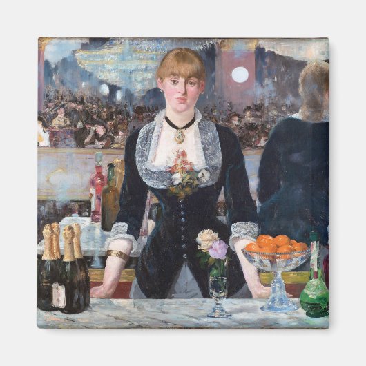 Een balk op de Folies-Bergere, Manet Magneet (Voorkant)