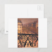 Een balkon in Parijs door Gustave Caillebotte Briefkaart (Voorkant / Achterkant)