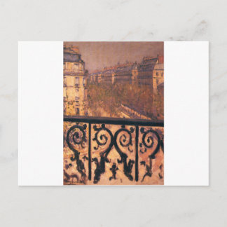 Een balkon in Parijs door Gustave Caillebotte Briefkaart