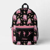 Een ballerina's gepersonaliseerde rugzak (Voorkant)