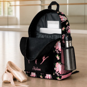 Een ballerina's gepersonaliseerde rugzak