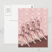Een ballerinekaart briefkaart (Voorkant / Achterkant)