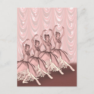 Een ballerinekaart briefkaart