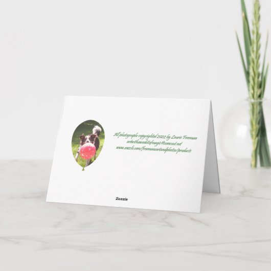 "Een ballonpoppendag!" Kaart (Achterkant)