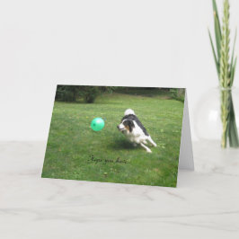 "Een ballonpoppendag!" Kaart