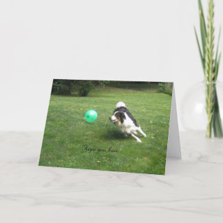 "Een ballonpoppendag!" Kaart