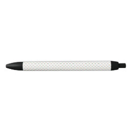 Een balpen met een witte, gestructureerde koker zwarte inkt pen