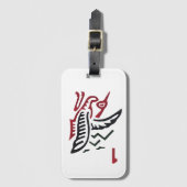 ÉÉN BAM BIRD BAGAGELABEL (Voorkant (verticaal))