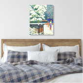 Een bamboe in de schrijn Fujishima Takeji Canvas Afdruk (Insitu (Slaapkamer))