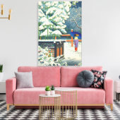 Een Bamboe in de Shrine Fujishima Takeji Canvas Afdruk (Insitu (Woonkamer))