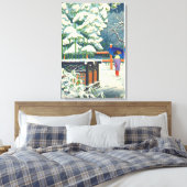 Een Bamboe in de Shrine Fujishima Takeji Canvas Afdruk (Insitu (Slaapkamer))