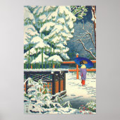 Een Bamboe in de Shrine Fujishima Takeji Poster (Voorkant)