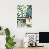 Een bamboe in het heiligdom Fujishima Takeji Poster (Thuiskantoor)