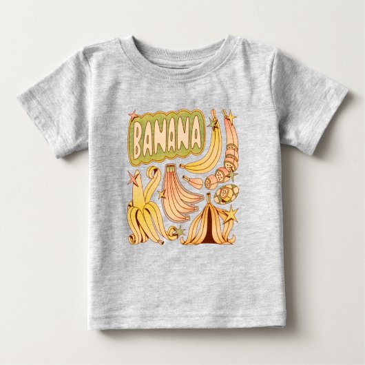 Een banaan / illustratie van banaan (Voorkant)