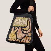 Een banaan / illustratie van banaan crossbody tas (Dichtbij)