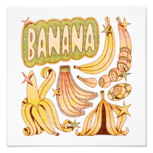 Een banaan / illustratie van banaan