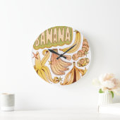 Een banaan / illustratie van banaan grote klok (Huis)