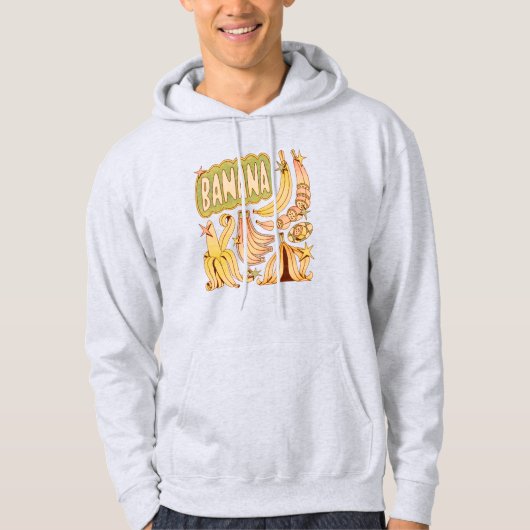 Een banaan / illustratie van banaan hoodie (Voorkant)