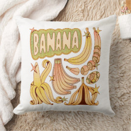 Een banaan / illustratie van banaan kussen