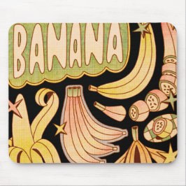 Een banaan / illustratie van banaan muismat