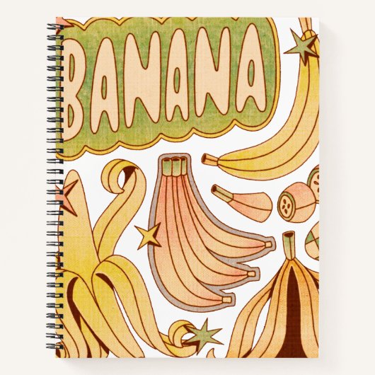 Een banaan / Illustratie van banaan  Notitieboek (Voorkant)