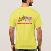 Eén banaan, twee banaan, drie banaan, vier. t-shirt (Achterkant)