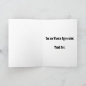 "Een band optioneel" dank u kaart (Binnen)