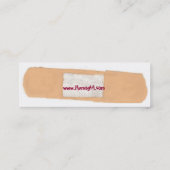 Een bandassistent voor je smartcard voor je hartpr mini visitekaartje (Achterkant)