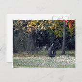 Een bandenzagen briefkaart (Voorkant / Achterkant)