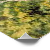 Een bank van Quaresma en Trumpet Trees, mooie kuns Poster (Hoek)