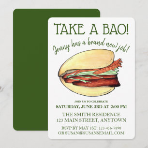 EEN BAO Pork Belly Bun Celebration Congrations Kaart