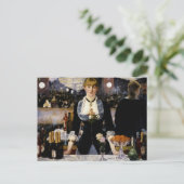Een bar bij de Folies-Bergere Briefkaart (Staand voorkant)
