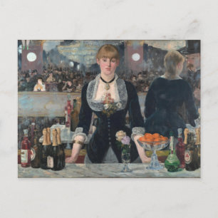 Een bar bij de Folies-Bergère door Édouard Manet Briefkaart