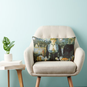 Een bar bij de Folies Bergere door Edouard Manet Kussen