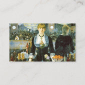 Een bar bij de Folies-Bergere door Edouard Manet Visitekaartje (Achterkant)