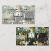 Een bar bij de Folies-Bergere door Edouard Manet Visitekaartje (Voorkant / Achterkant)