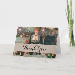 Een bar bij de Folies-Bergère Edouard Manet Bedankkaart