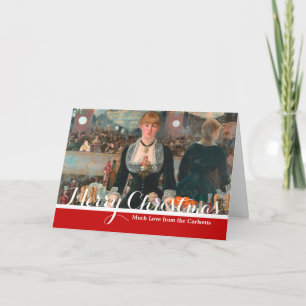 Een bar bij de Folies-Bergère Edouard Manet Feestdagen Kaart