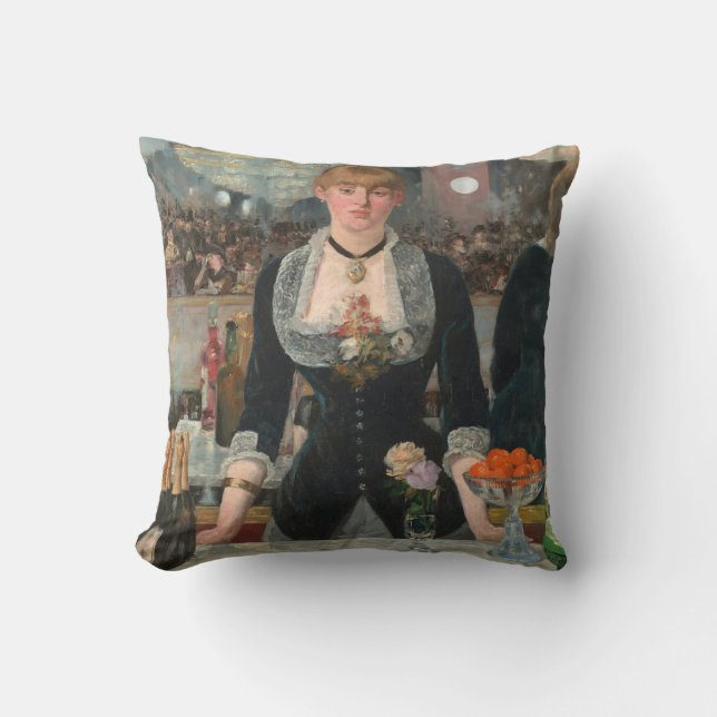 Een bar bij de Folies-Bergère Edouard Manet Kussen (Voorkant)