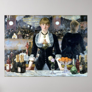 Een bar bij de Folies Bergère, Édouard Manet Poster