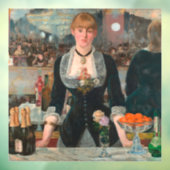 Een bar bij de Folies-Bergère Edouard Manet Raamsticker (Vel 3)