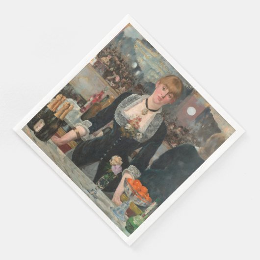 Een bar bij de Folies-Bergère Edouard Manet Servet (Hoek)