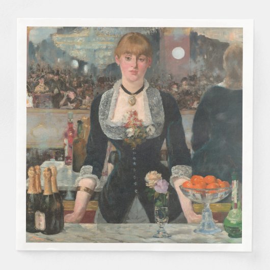 Een bar bij de Folies-Bergère Edouard Manet Servet (Voorkant)