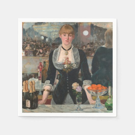Een bar bij de Folies-Bergère Edouard Manet Servet (Voorkant)