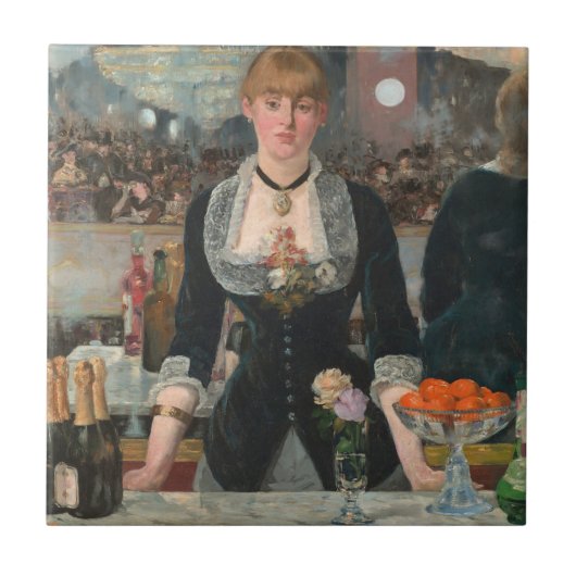 Een bar bij de Folies-Bergère Edouard Manet Tegeltje (Voorkant)