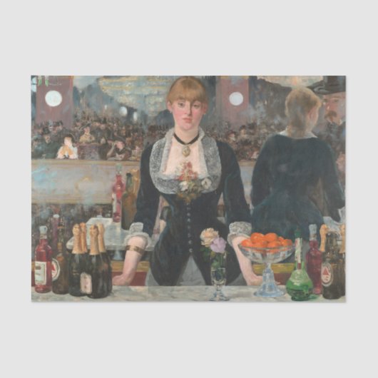 Een bar bij de Folies-Bergère Edouard Manet Tissuepapier (Voorkant)