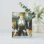 Een bar bij de Folies Bergere van Edouard Manet Briefkaart (Staand voorkant)